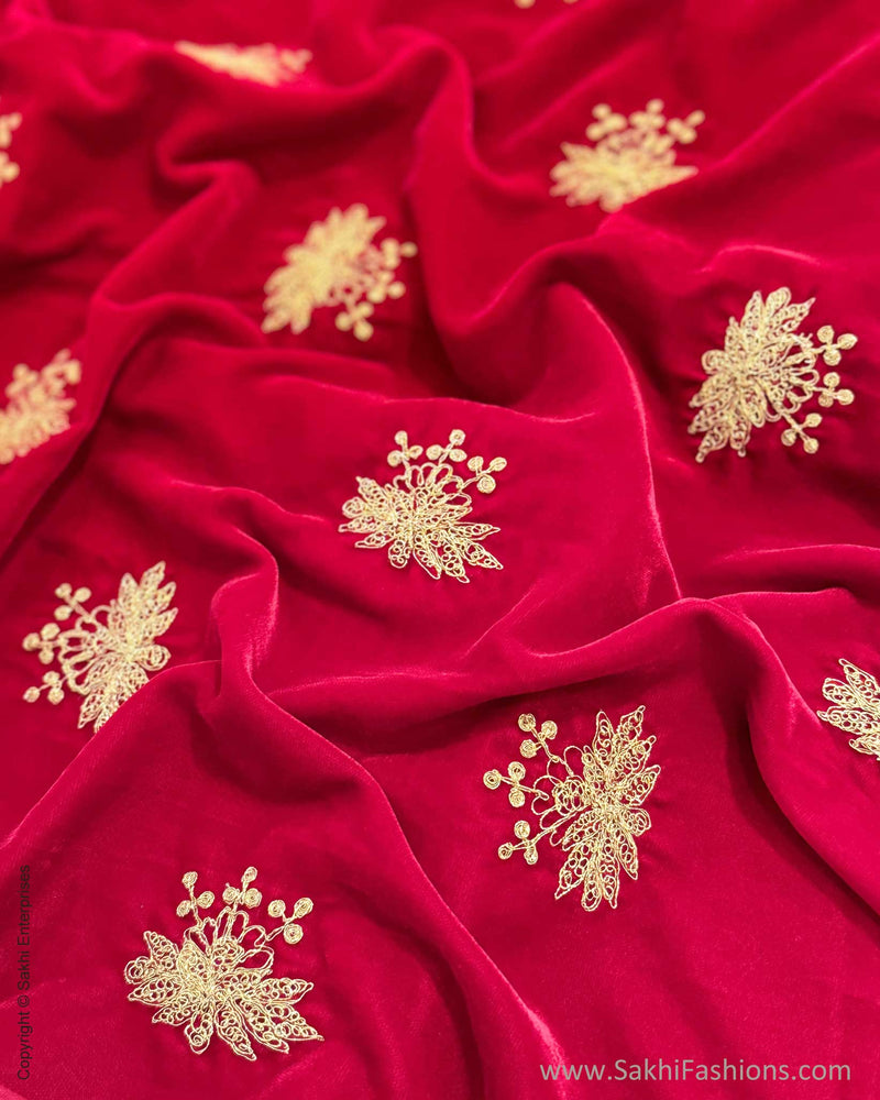 DRBL-2447 Red Velvet BlouseF