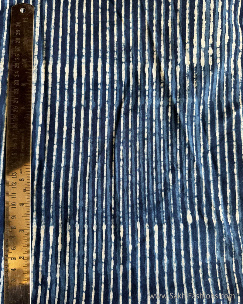 BL-W10645 Blue Cotton Blouse