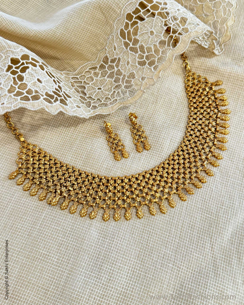 AS-X09292 Silver Necklace Set