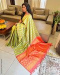 EE-X04826 Green Kanchi Sari