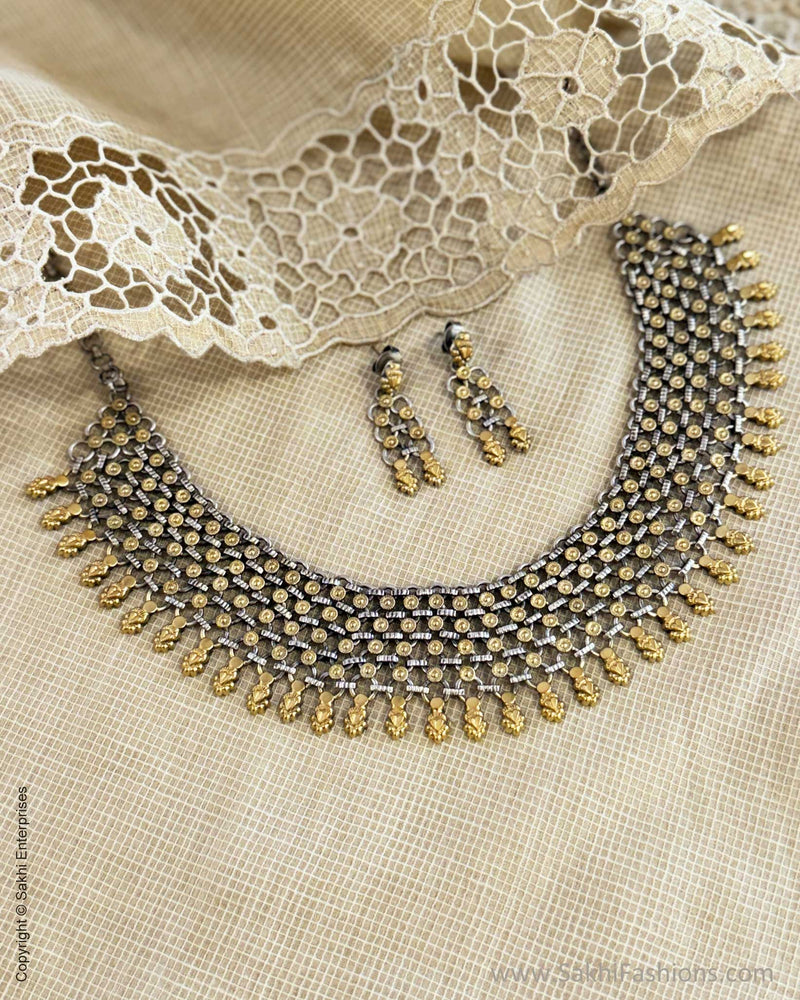 AS-X09285 Silver Necklace Set