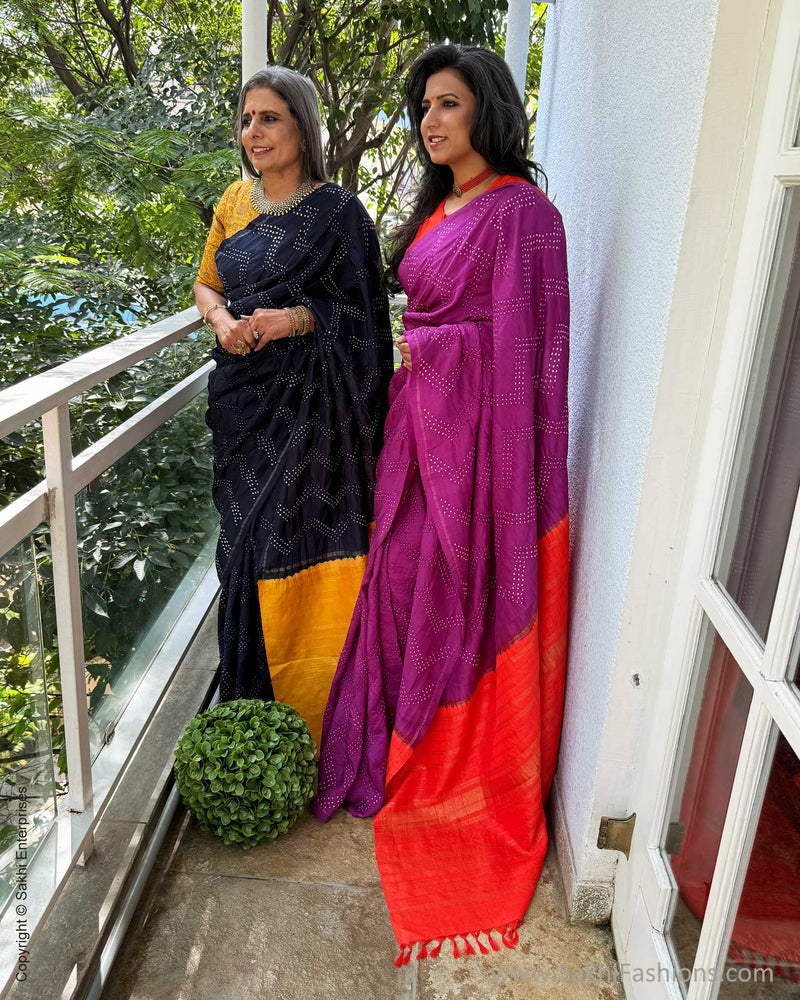 EE-X06636 Purple Bandhini Kanchi