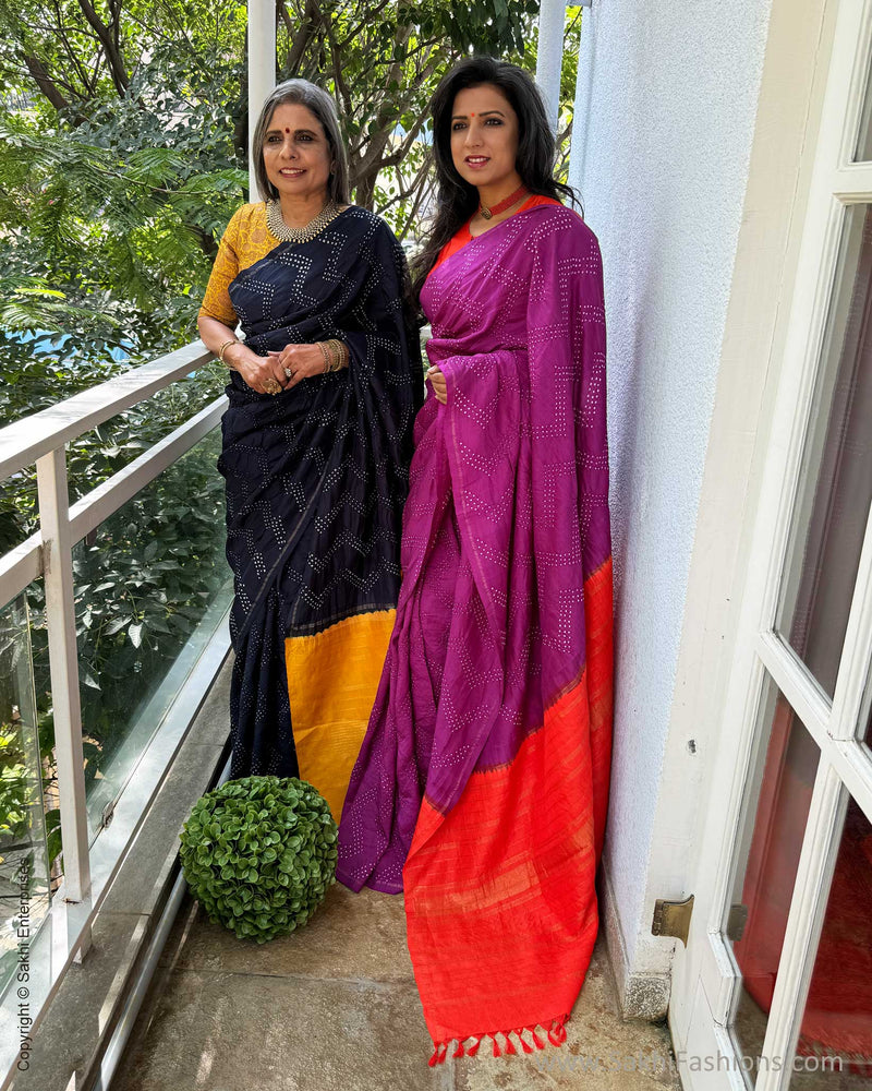 EE-X06636 Purple Bandhini Kanchi