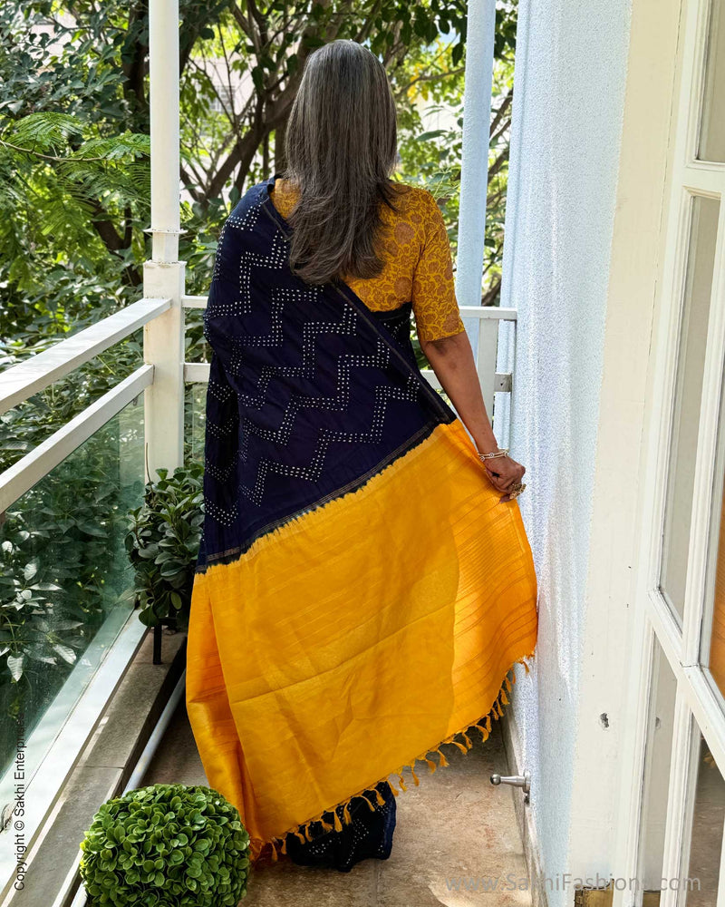 EE-X06635 Blue Bandhini Kanchi