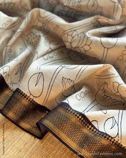 BL-X09434 Lotus Kalamkari Blouse