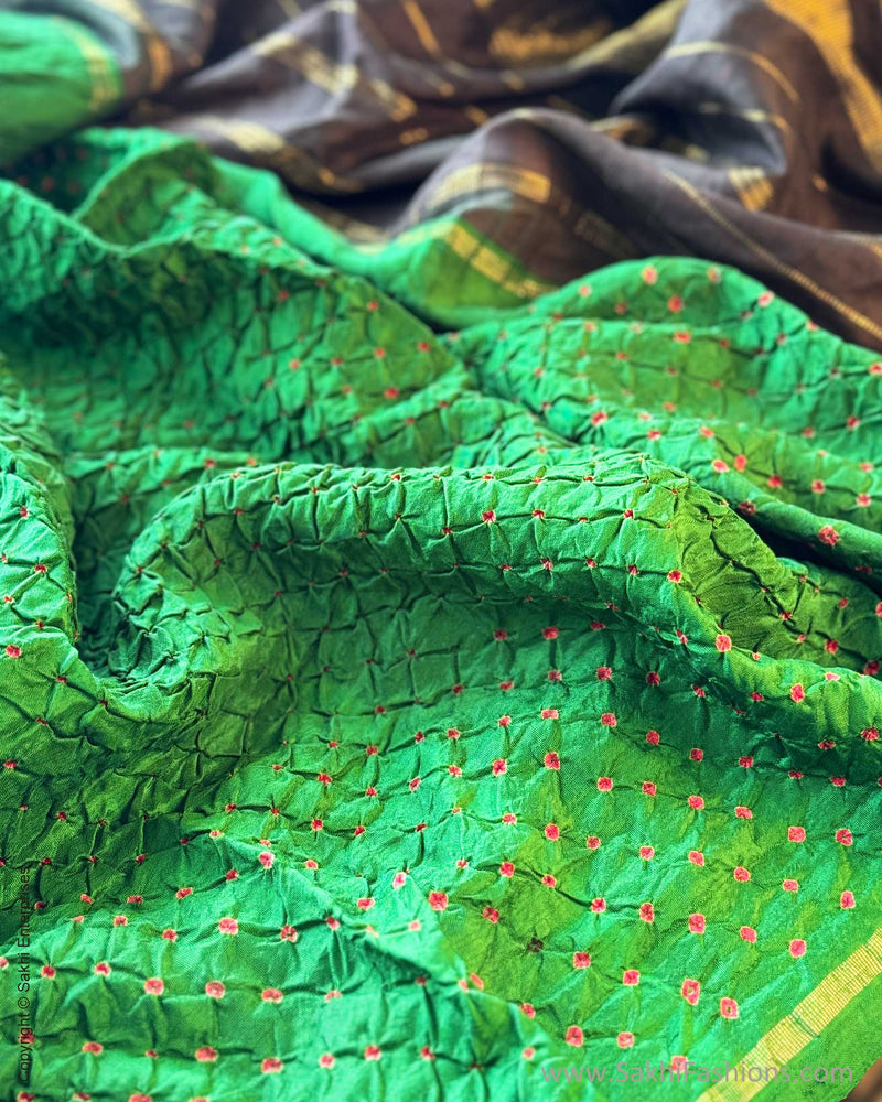 DP-X06744 Green Black Bandhini Kanchi