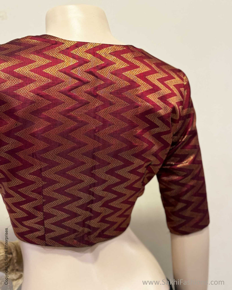 BL-X07432 Maroon Kanchi Blouse