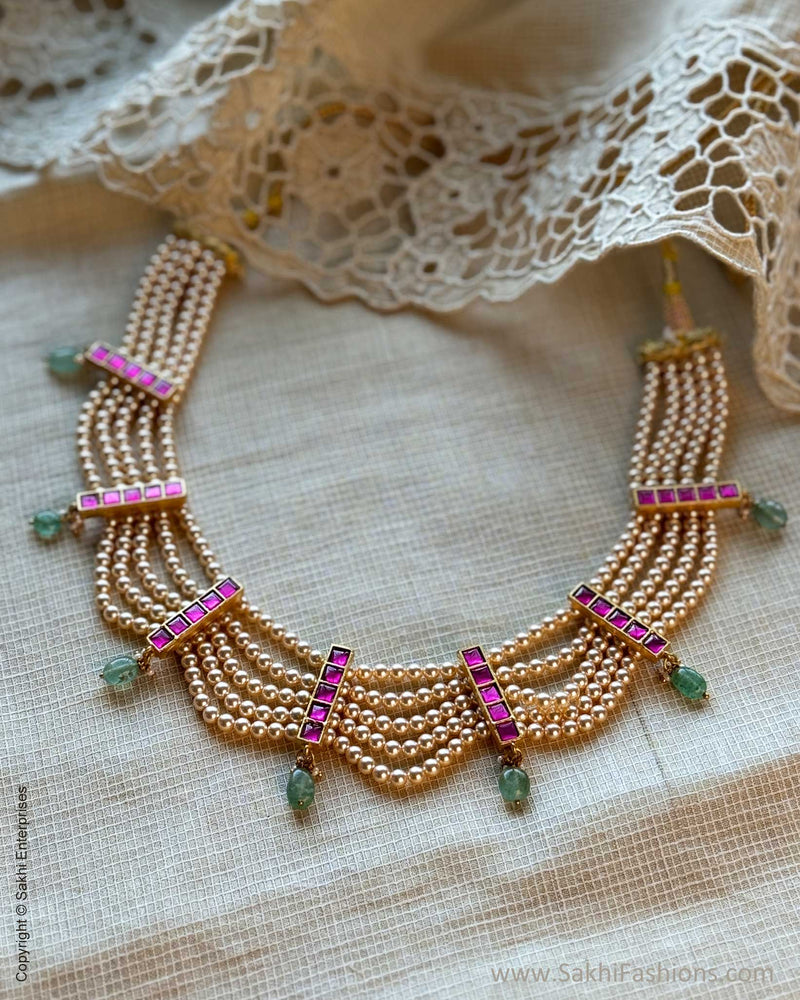 AJ-X10200 Pearls Necklace Set