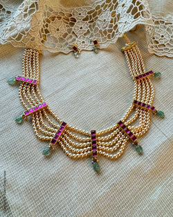 AJ-X10200 Pearls Necklace Set