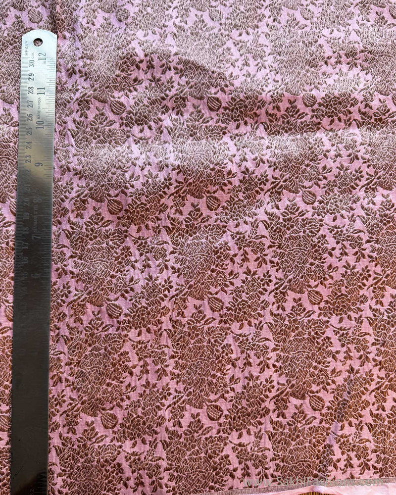 BL-X09689 Baby Pink Banarsi Blouse