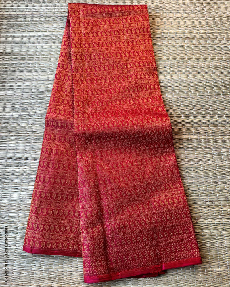 BL-W242221R Red Kanchi Blouse