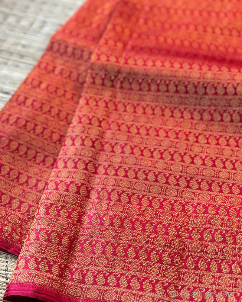 BL-W242221R Red Kanchi Blouse