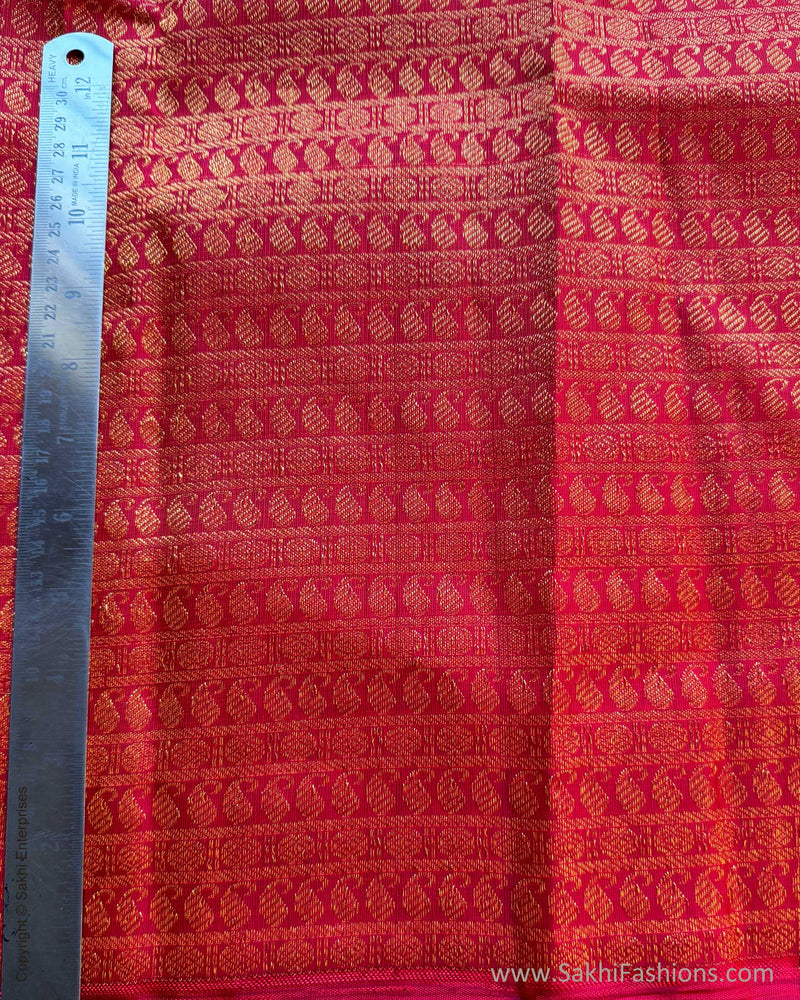 BL-W242221R Red Kanchi Blouse