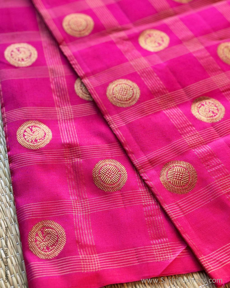 BL-X10295 Pink Check Kanchi