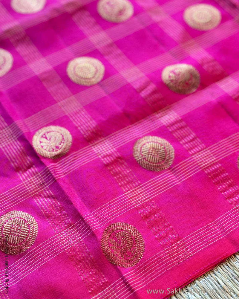 BL-X10295 Pink Check Kanchi