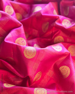 BL-X10295 Pink Check Kanchi