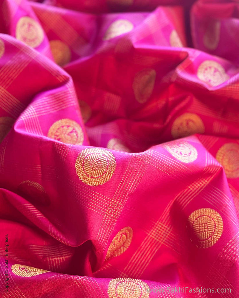 BL-X10295 Pink Check Kanchi