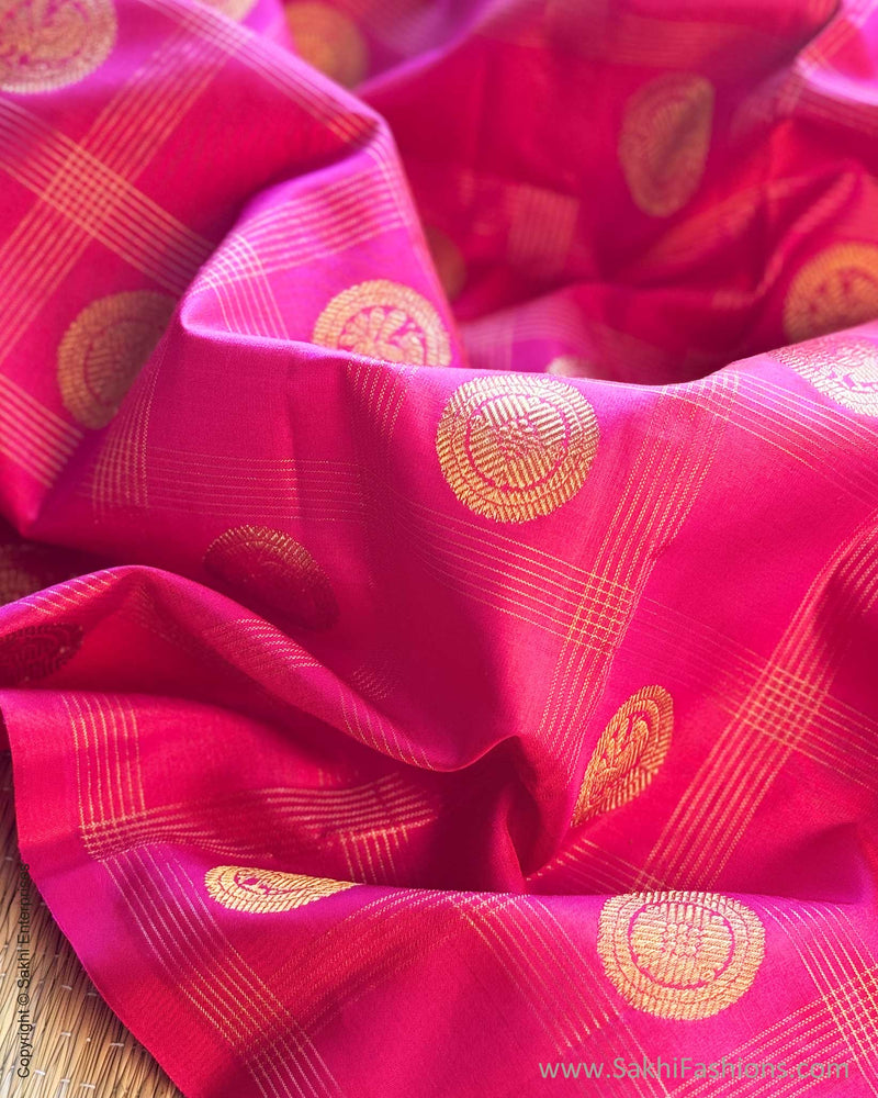 BL-X10295 Pink Check Kanchi