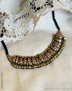 AJ-W241114 Gold Brass Necklace