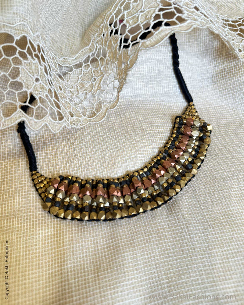 AJ-W241114 Gold Brass Necklace