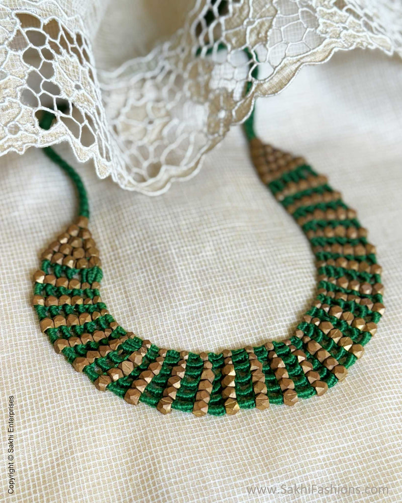 AJ-W241115 Gold Brass Necklace