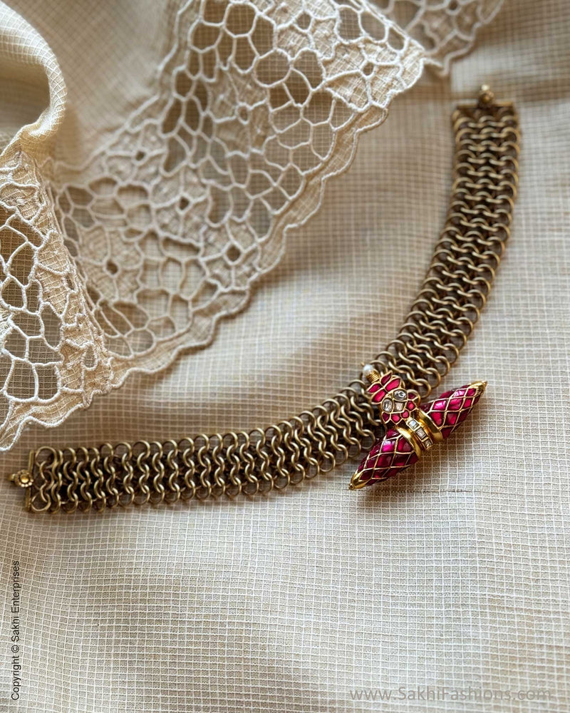 AS-X11032 Silver Gold Necklace