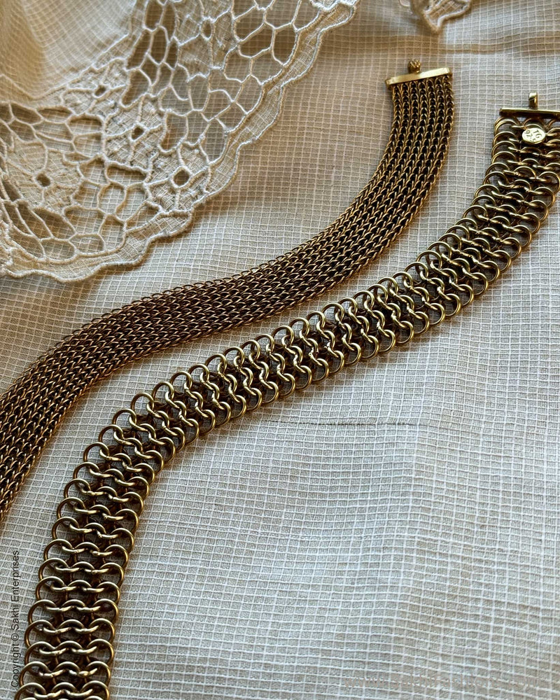 AS-X11029 Silver Gold Necklace