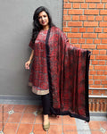 EE-S45452T Ajrakh Red Dress