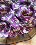 DP-X11524 Purple Kalamkari Saree