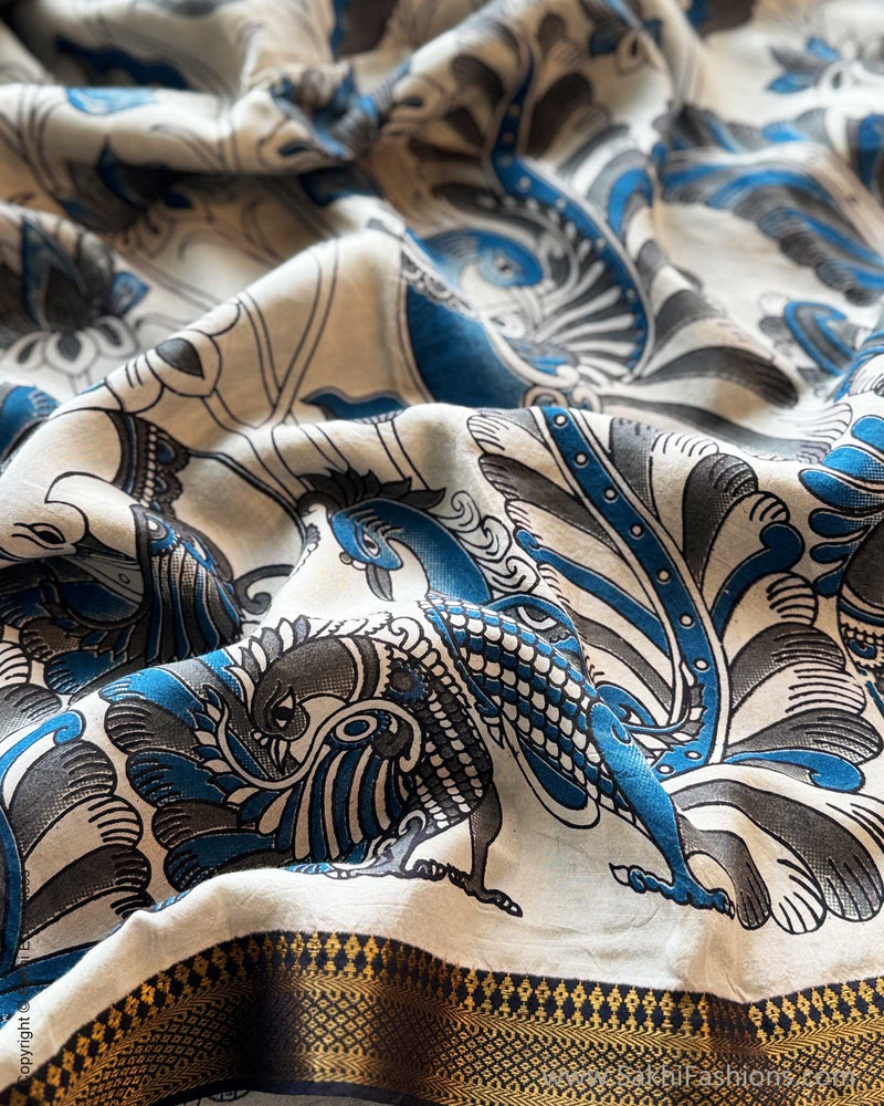 BL-X11515 Blue Kalamkari Blouse