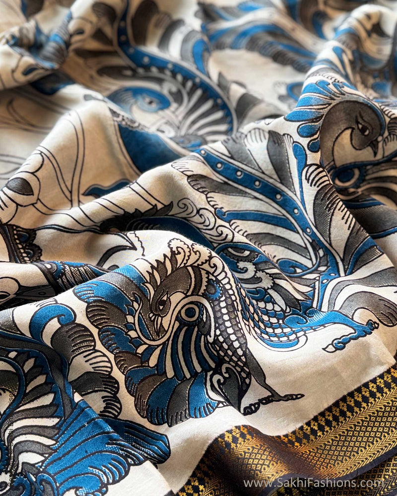BL-X11515 Blue Kalamkari Blouse
