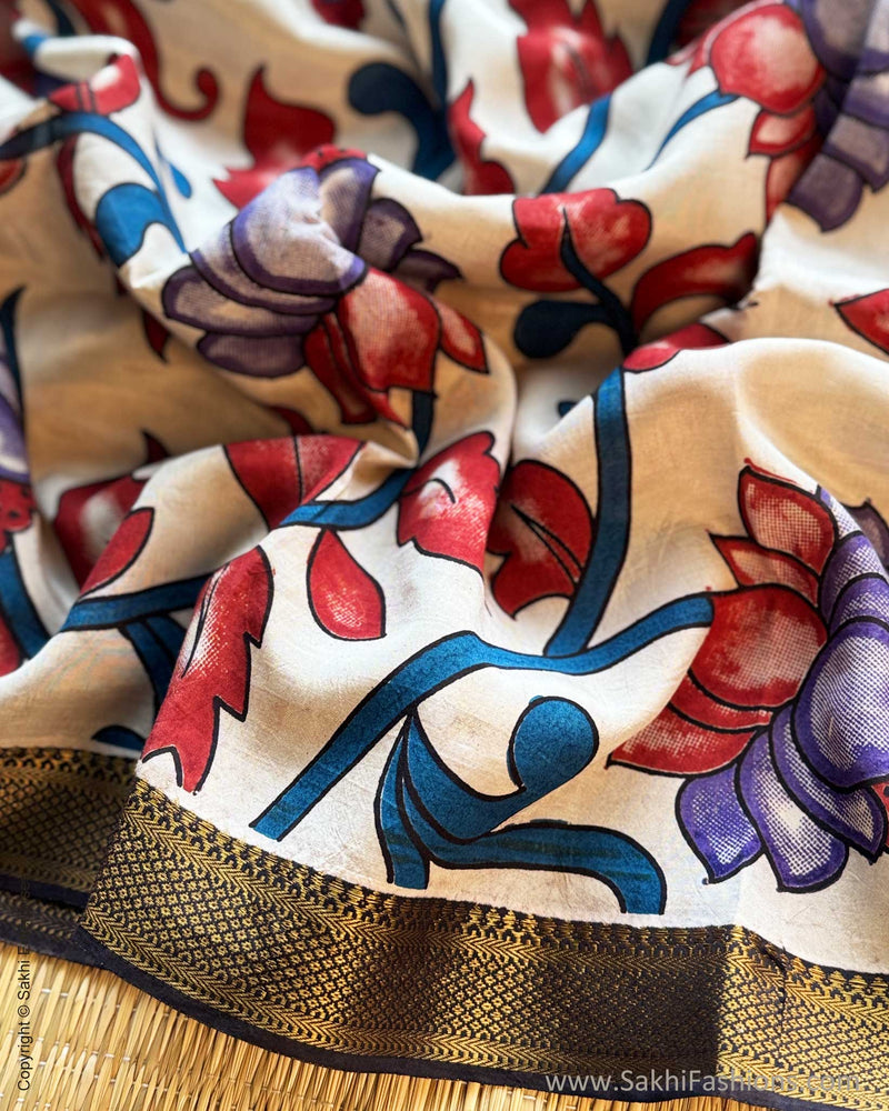 BL-X11519 Blue Kalamkari Blouse