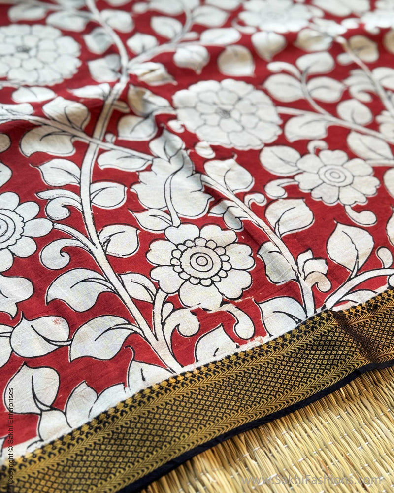 DP-X11517 Red Kalamkari Saree