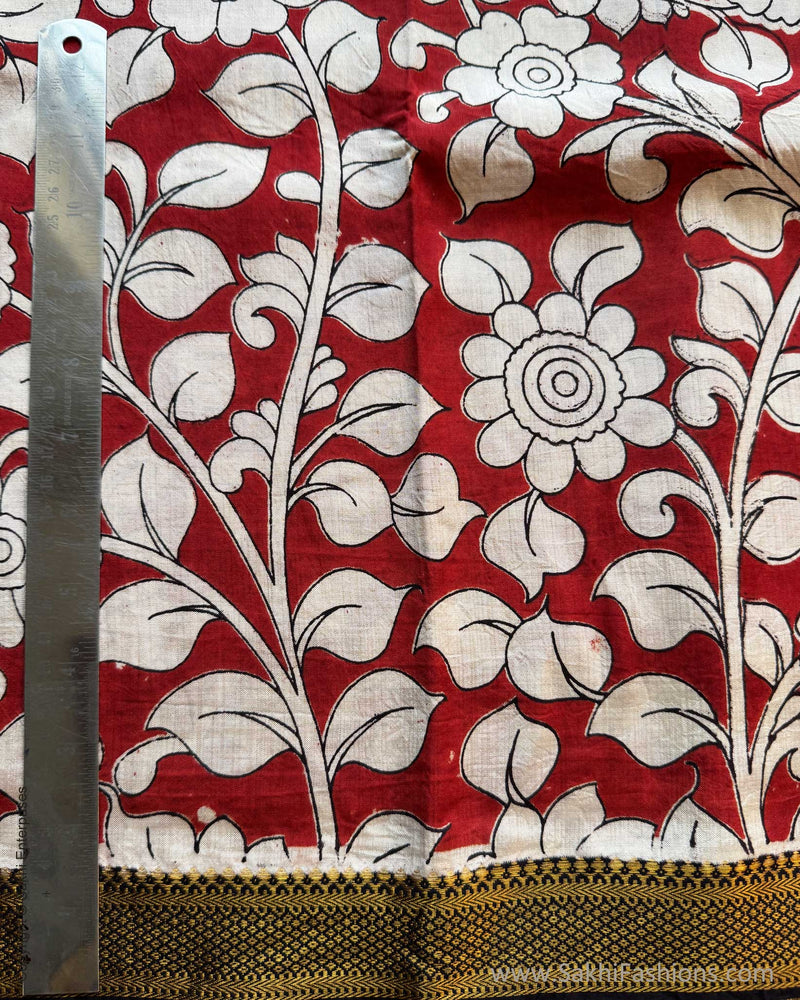 BL-X11517 Red Kalamkari Blouse