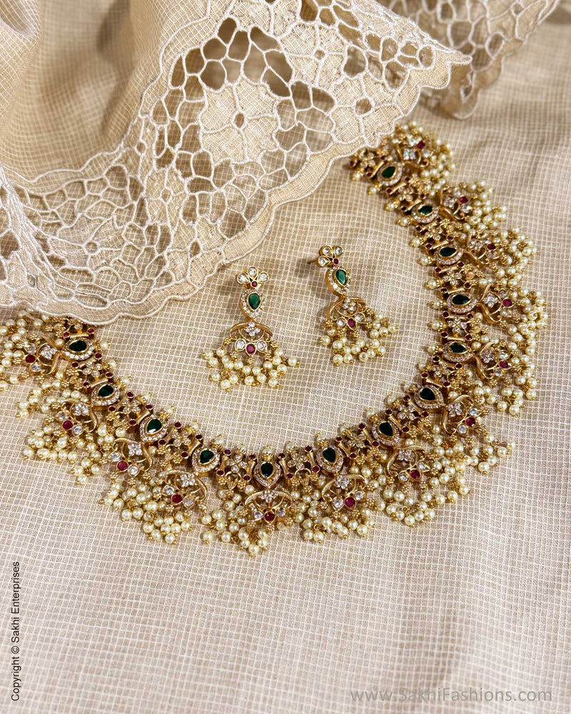 AJ-X10886 Pearls Necklace Set