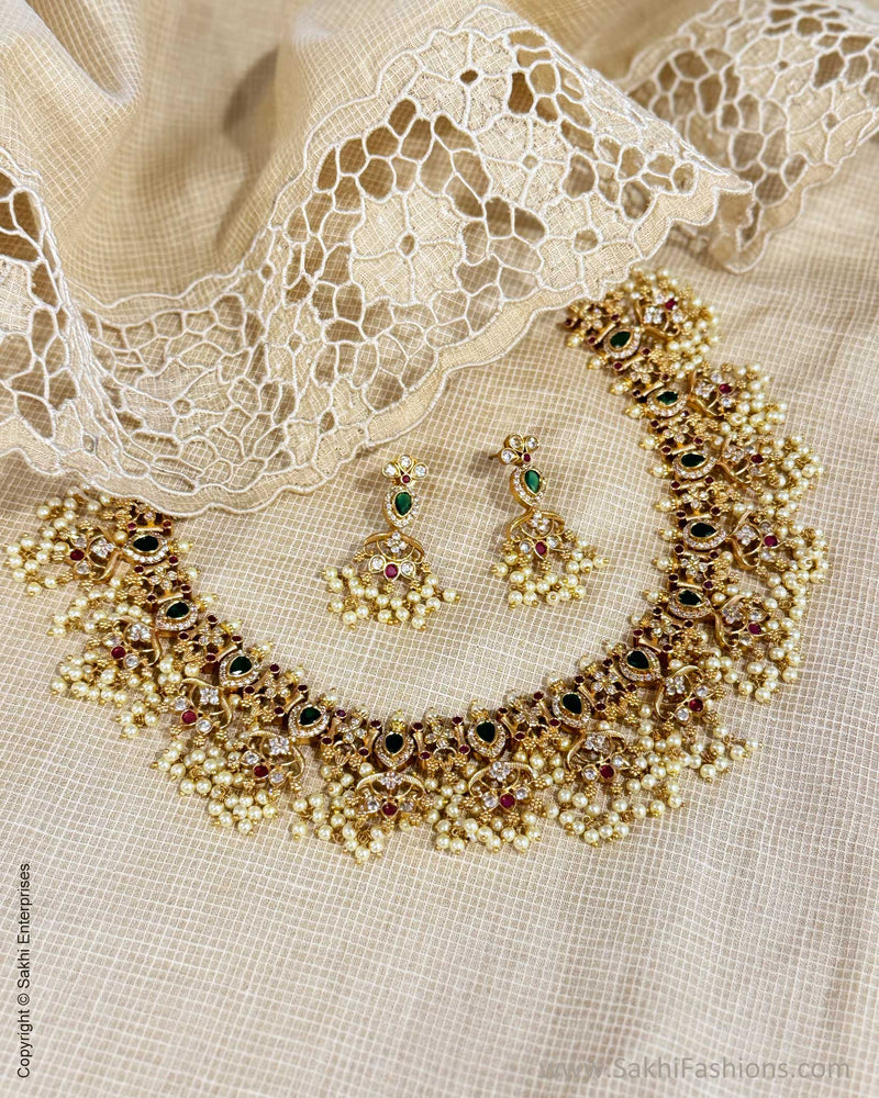 AJ-X10886 Pearls Necklace Set
