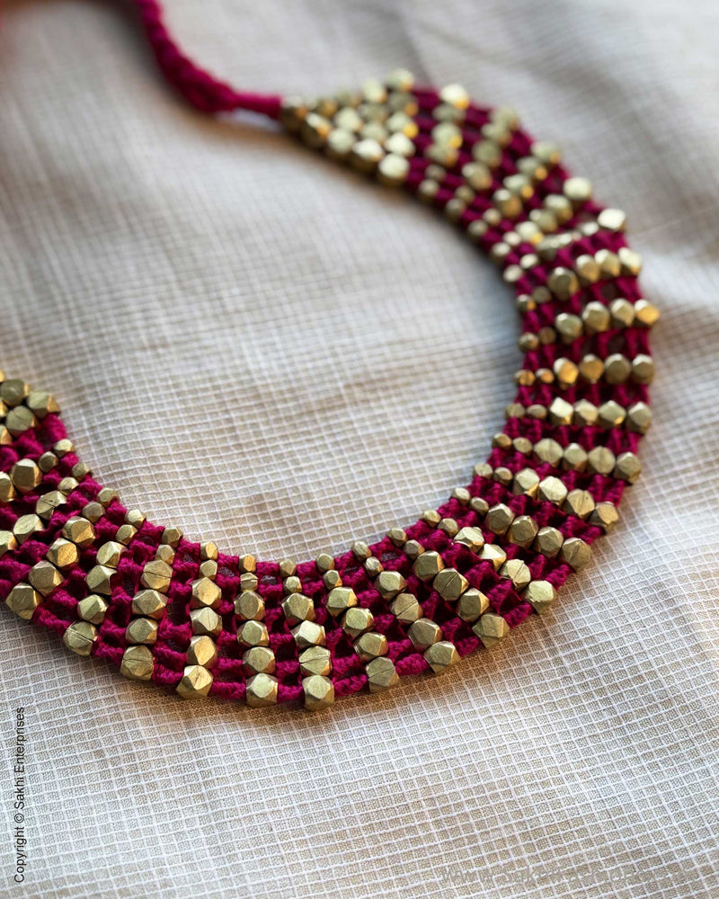 AJ-X11821 Gold Brass Necklace