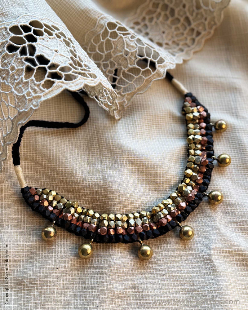 AJ-X11831 Gold Brass Necklace