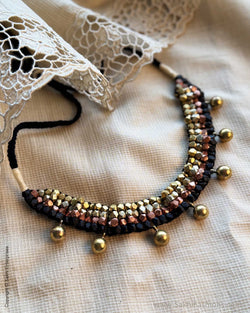 AJ-X11831 Gold Brass Necklace