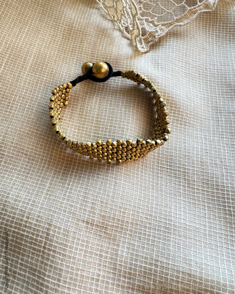 AJ-X11832 Gold Brass Braceles