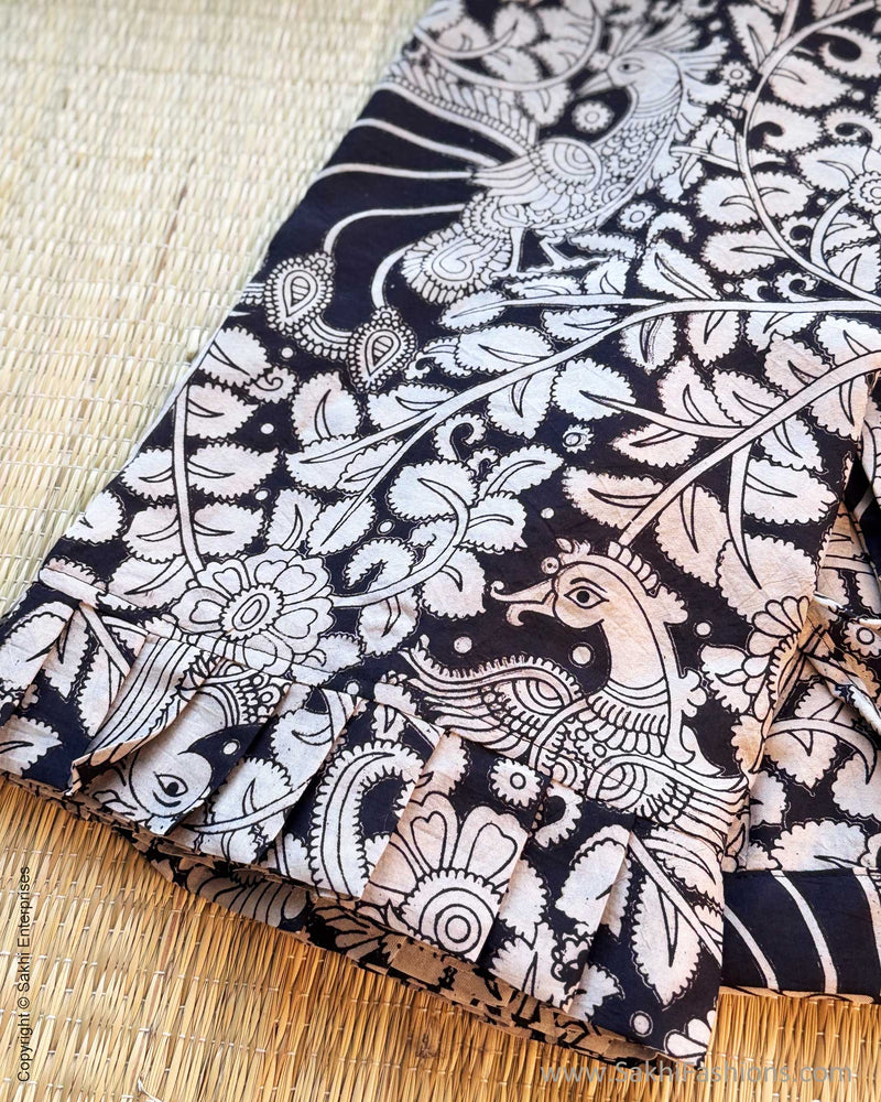 PT-S20278 Black Kalamkari Petticoat