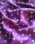BL-X12780 Purple Polka Dot Tussar Blouse