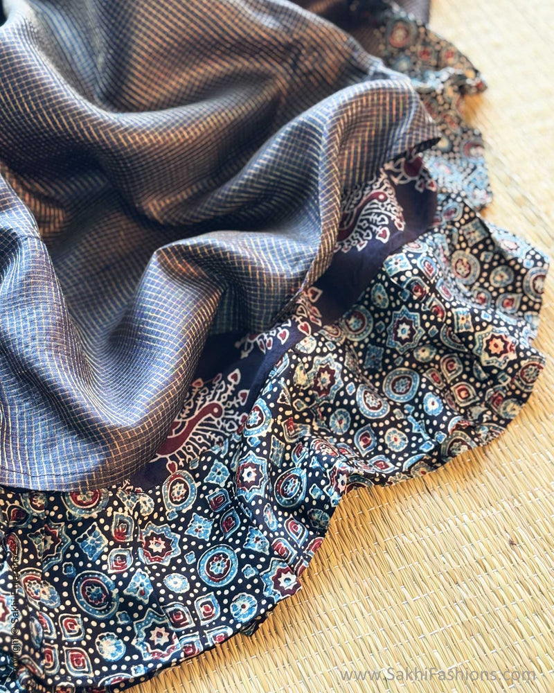 DP-X10493 Black Tussar Sari