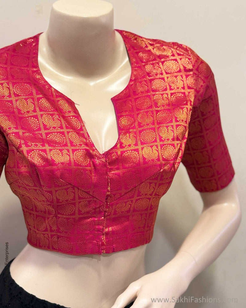 BL-X10952 Pink Kanchi Blouse