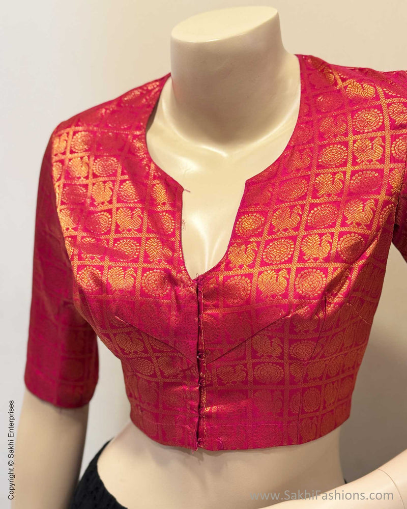 BL-X10952 Pink Kanchi Blouse