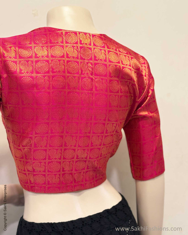 BL-X10952 Pink Kanchi Blouse
