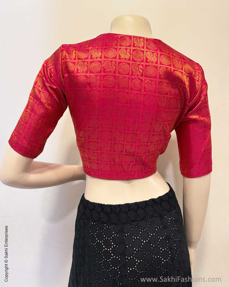 BL-X10952 Pink Kanchi Blouse