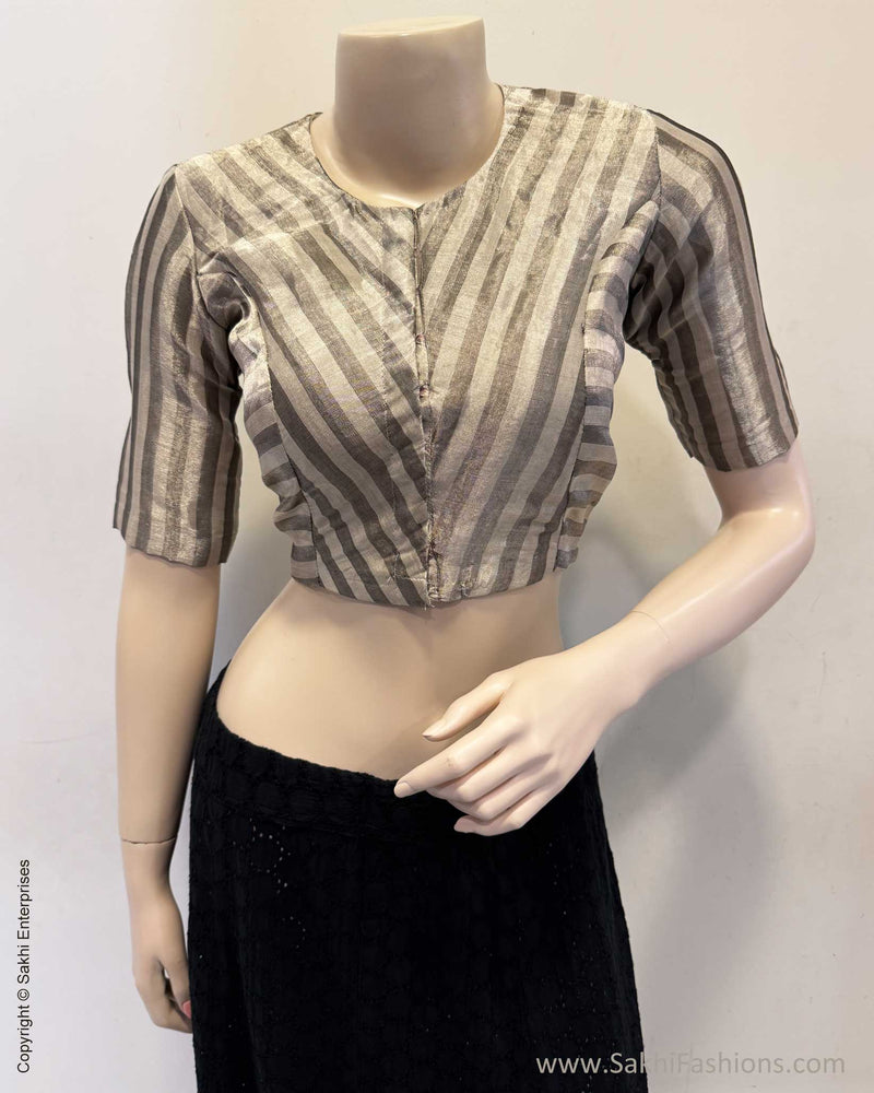 BL-X01117 Silver Tissue Blouse