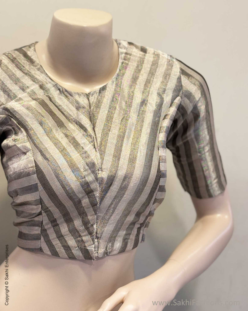 BL-X01117 Silver Tissue Blouse