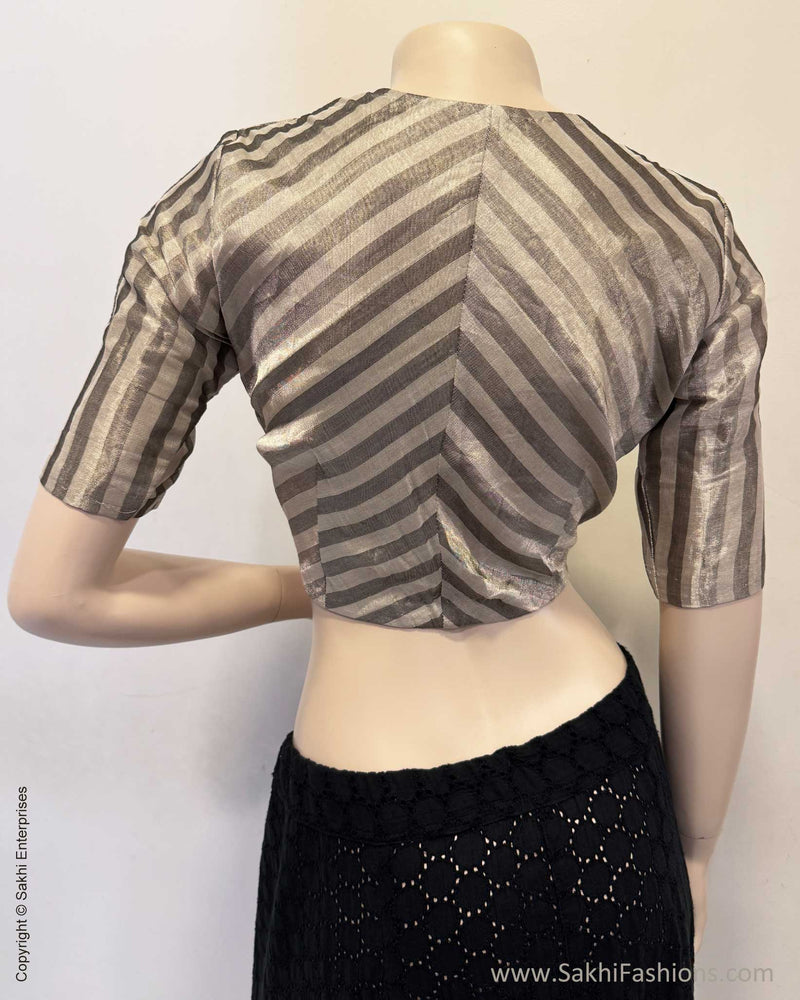 BL-X01117 Silver Tissue Blouse